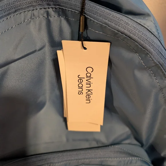 Calvin Klein Jeans Blue Backpack Durable Fabric - Picture 3 of 4